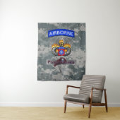 Mighty 82. Im Flugzeug Division Silver Chute Wandteppich (Beispiel)