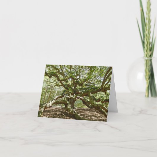 Mighty Angel Oak Danke-Card Dankeskarte (Vorderseite)