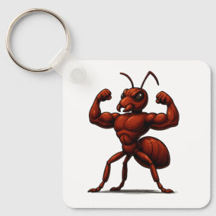 Mighty Ant - Cartoon Strong Ant Illustration Schlüsselanhänger