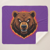 Mighty Bear – Raw Strength of Nature Sherpadecke (Vorderseite (Horizontal))