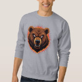 Mighty Bear – Raw Strength of Nature Sweatshirt (Vorderseite)