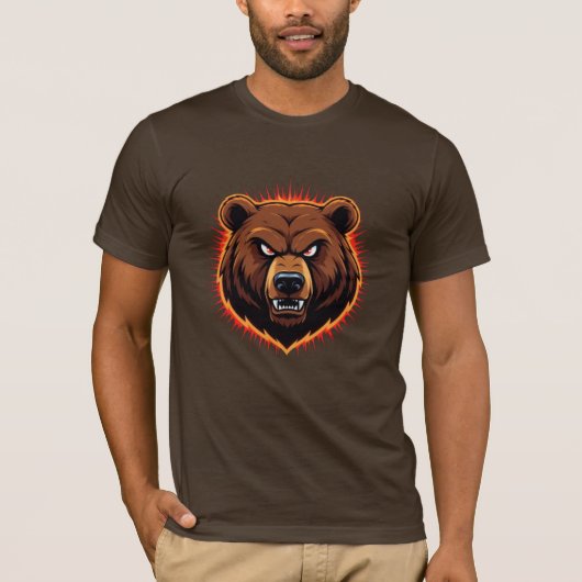 Mighty Bear – Raw Strength of Nature T-Shirt (Vorderseite)