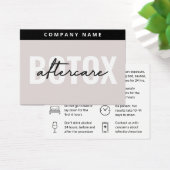 Mighty Botox Aftercare Card (Schreibtisch)