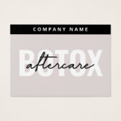 Mighty Botox Aftercare Card (Vorderseite)