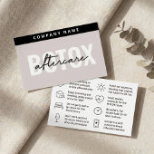 Mighty Botox Aftercare Card