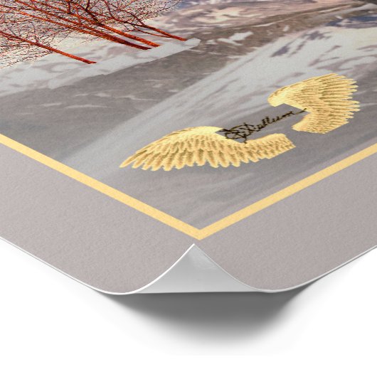 Mighty Buffalo American Bison Poster (Ecke)