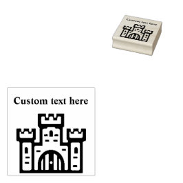 Mighty Castle Custom Rubber Stamp Gummistempel