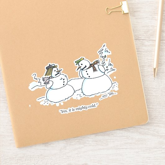 Mighty Cold Aufkleber (Notizbuch)