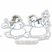 Mighty Cold Aufkleber (Vorderseite)