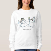 Mighty Cold women weißes Sweatshirt (Vorderseite)