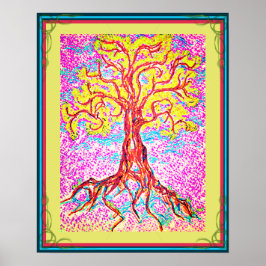 Mighty Colorful Tree Poster