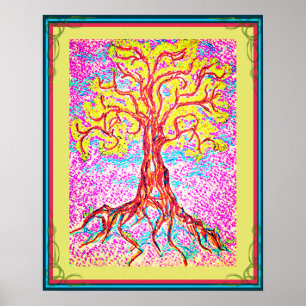 Mighty Colorful Tree Poster