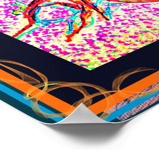 Mighty Colorful Tree Poster (Ecke)