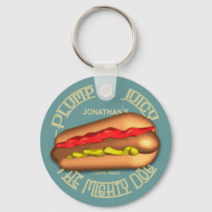Mighty Dog Hotdog Personalisiert Schlüsselanhänger