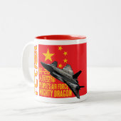Mighty Dragon Zweifarbige Tasse (Vorderseite Links)