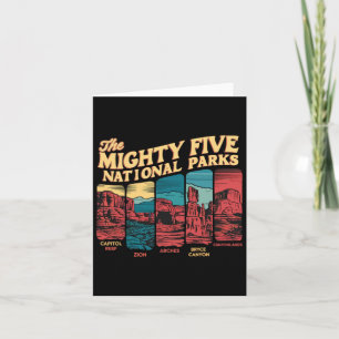 Mighty Five Big 5 Nationalparks Wandern Camping Vi Karte