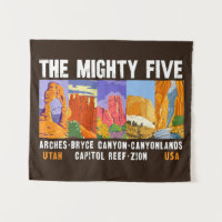 Mighty Five National Parks List Vintag