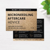 Mighty Glitzer Gold Dermal Filler Aftercare Card (Schreibtisch)