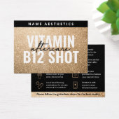 Mighty Glitzer Gold Dermal Filler Aftercare Card (Schreibtisch)