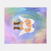 Mighty Guardian Regenbogendecke Fleecedecke (Vorderseite (Horizontal))