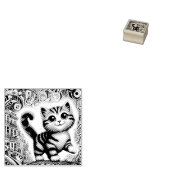 Mighty Kitten in der Stadt Gummistempel (Stempel)