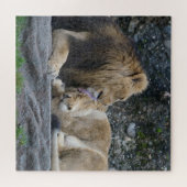 Mighty Lion Liebe Puzzle (Horizontal)