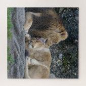 Mighty Lion Liebe Puzzle (Horizontal)