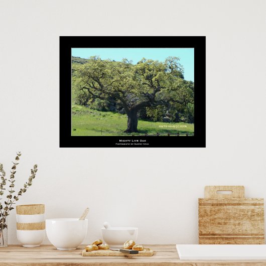"Mighty Live Oak" Poster (Küche)