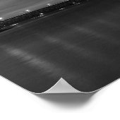 Mighty Mac bei Nacht Pano Grayscale Poster (Ecke)