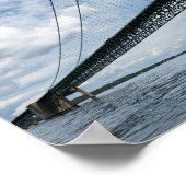 Mighty Mac, Mackinac Suspension Bridge, Michigan Poster (Ecke)