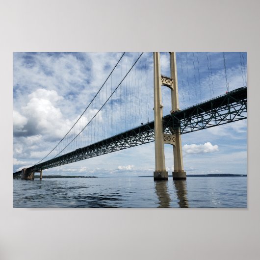 Mighty Mac, Mackinac Suspension Bridge, Michigan Poster (Vorne)