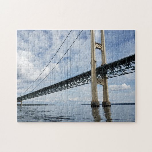 Mighty Mac, Mackinac Suspension Bridge, Michigan Puzzle (Horizontal)
