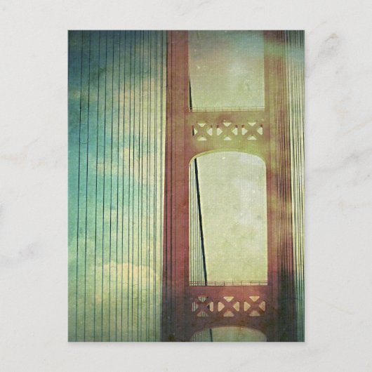 Mighty Mackinac Bridge Michigan Postkarte (Vorderseite)