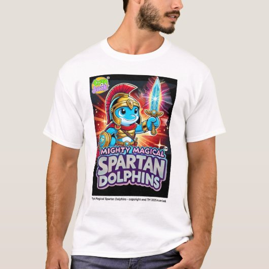 Mighty Magical Spartan Delphins T - Shirt (Vorderseite)