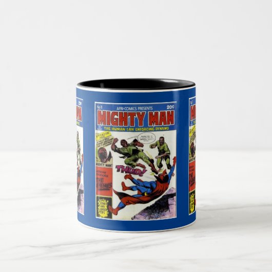 Mighty Man 1 Zweifarbige Tasse (Mittel)