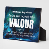 MIGHTY MAN OF VALOR Richter 6:12 Inspirational Fotoplatte (Seite)