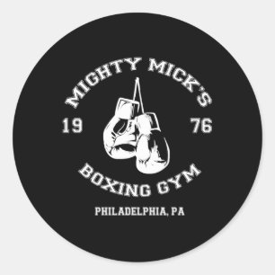 Mighty Micks Boxgym 1976 Runder Aufkleber