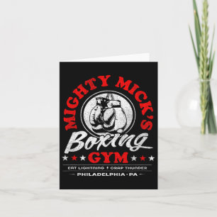 Mighty Mick's Boxing Gym Clic 70er Philadelphia Karte