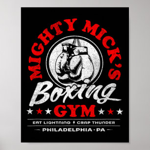 Mighty Mick's Boxing Gym Clic 70er Philadelphia Poster