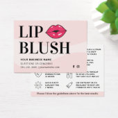Mighty Modern Lip Blush AfterCare Instruction Card (Schreibtisch)