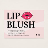 Mighty Modern Lip Blush AfterCare Instruction Card (Vorderseite)