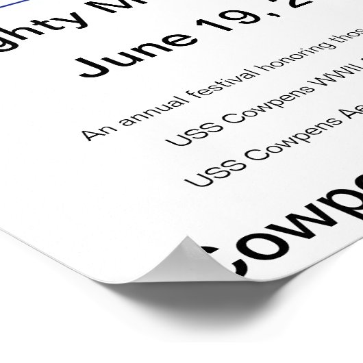 Mighty Moo Festival 2004 Poster (Ecke)