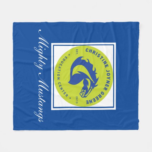 Mighty Mustangs Fleece Blanket (Vorderseite (Horizontal))