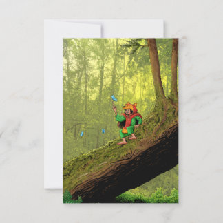 Mighty Nizz Blue Buttefly Card Dankeskarte