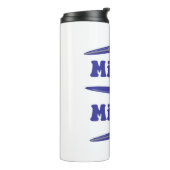 Mighty Pen Autor Spaß Schreiben Slogan Thermosbecher (Nach links gedreht)