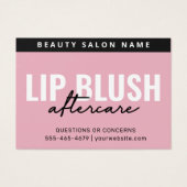 Mighty Pink Lippenblush nach Pflegeinstruktionskar (Vorderseite)