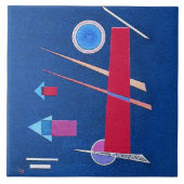 Mighty Red - Kandinsky Fliese (Vorderseite)