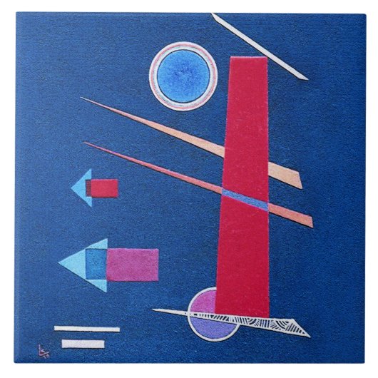 Mighty Red - Kandinsky Fliese (Vorderseite)