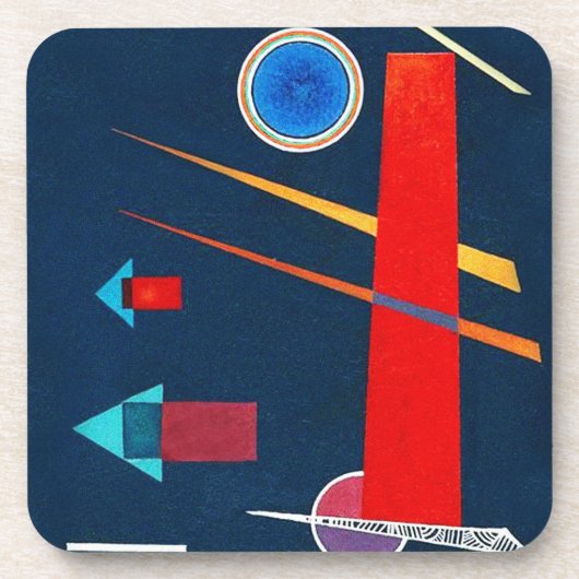 Mighty Red - Kandinsky Getränkeuntersetzer (Vorderseite)