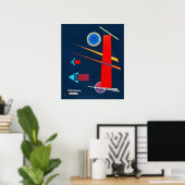 Mighty Red - Kandinsky Poster (Heimbüro)